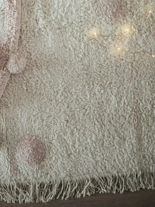 Lorena Canals Yıkanabilir Halı Hippy Dots Vintage Nude
