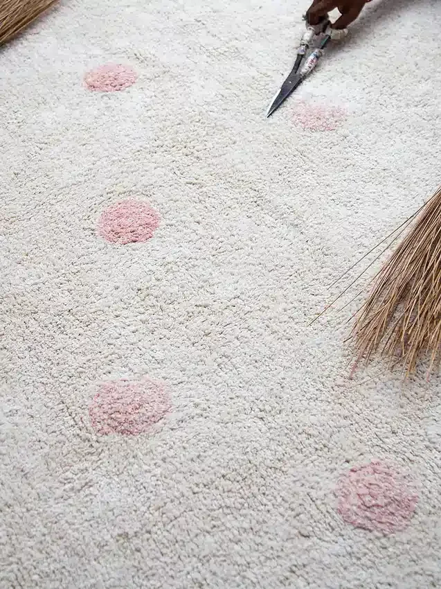 Lorena Canals Yıkanabilir Halı Hippy Dots Vintage Nude