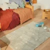 Lorena Canals Yıkanabilir Halı Mini Dot Mavi Adaçayı