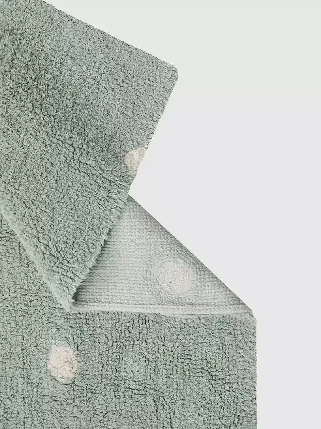 Lorena Canals Yıkanabilir Halı Mini Dot Mavi Adaçayı