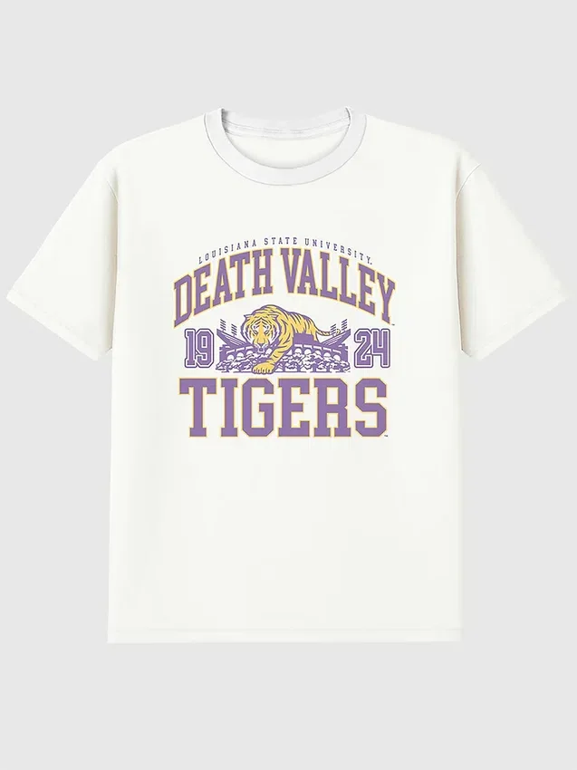 LSU Death Valley Tigers Grafik Tişört