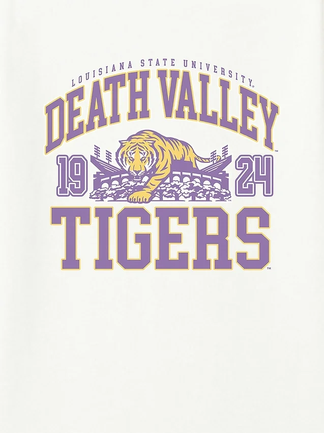 LSU Death Valley Tigers Grafik Tişört