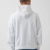Mavi Ağır Fransız Teri Logolu Kapüşonlu Sweatshirt