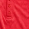 Mini Nervürlü Dantel Henley Pijama Tank Top