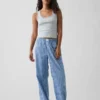Mini Nervürlü Dantel Süslemeli Pijama Tank Top