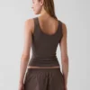 Mini Nervürlü Dantel Süslemeli Pijama Tank Top