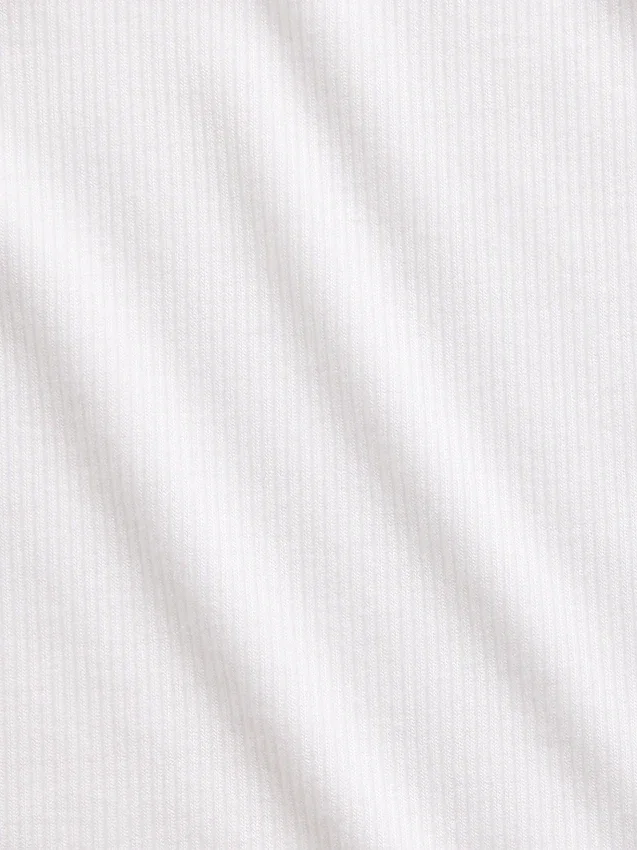 Mini Nervürlü Dantel Süslemeli Pijama Tank Top