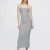 Mini Rib Pijama Maxi Elbise