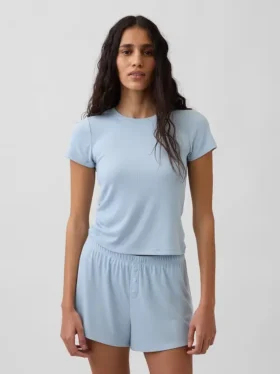 Mini Rib Pj Tişört