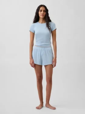 Mini Rib Pj Tişört