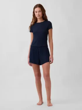 Mini Rib Pj Tişört
