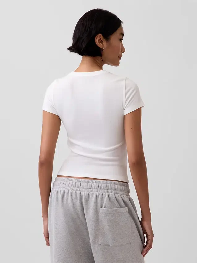 Mini Rib Pj Tişört