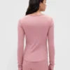 Mini Ribana Dantel Süslemeli Pijama Üst Giyim