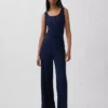 Mini Ribana Geniş Paça Pijama Pantolonu