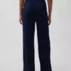 Mini Ribana Geniş Paça Pijama Pantolonu