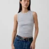 Modern Bisiklet Yaka Tank Top