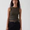 Modern Bisiklet Yaka Tank Top