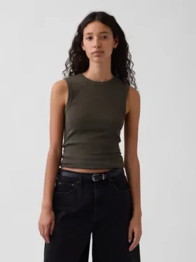 Modern Bisiklet Yaka Tank Top