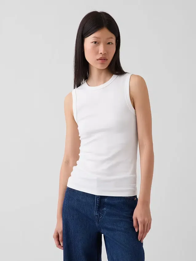 Modern Bisiklet Yaka Tank Top