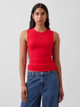 Modern Bisiklet Yaka Tank Top
