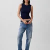 Modern Bisiklet Yaka Tank Top