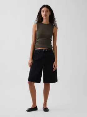 Modern Bisiklet Yaka Tank Top