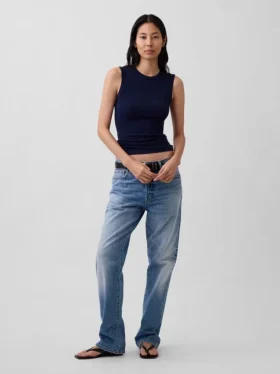 Modern Bisiklet Yaka Tank Top
