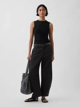 Modern Bisiklet Yaka Tank Top