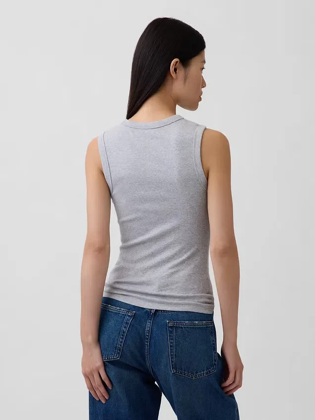 Modern Bisiklet Yaka Tank Top