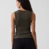 Modern Bisiklet Yaka Tank Top