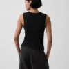 Modern Bisiklet Yaka Tank Top