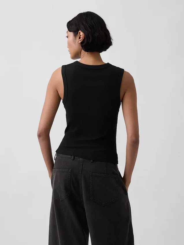 Modern Bisiklet Yaka Tank Top