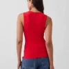 Modern Bisiklet Yaka Tank Top