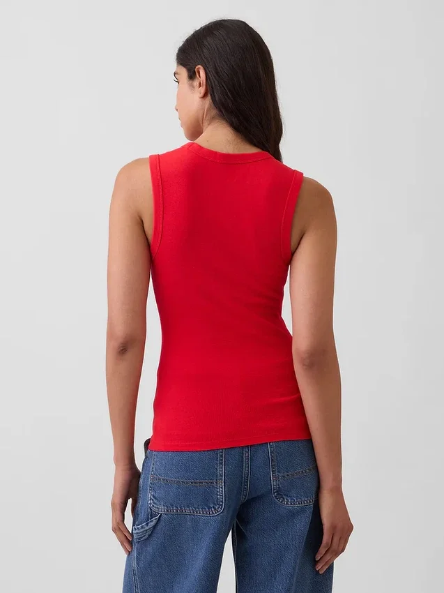 Modern Bisiklet Yaka Tank Top