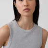 Modern Bisiklet Yaka Tank Top