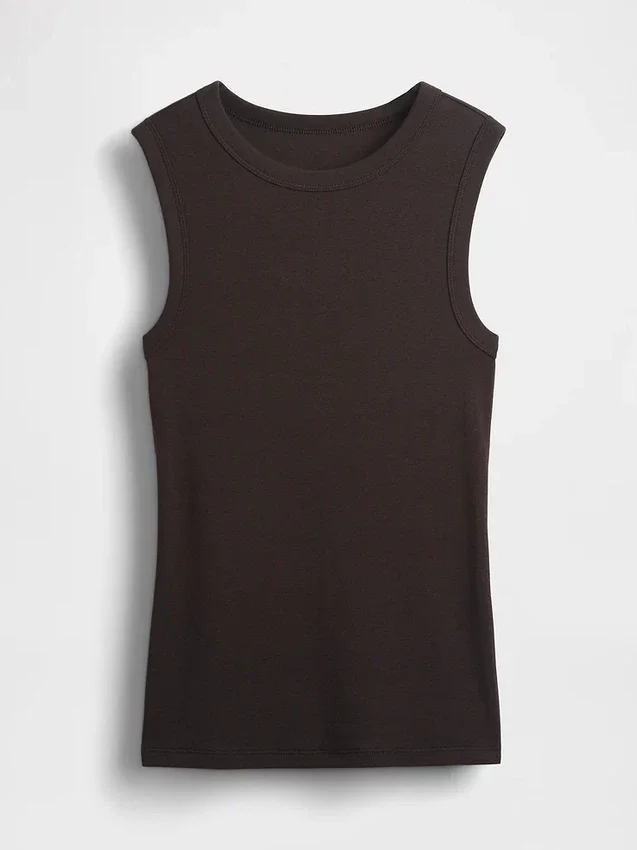 Modern Bisiklet Yaka Tank Top