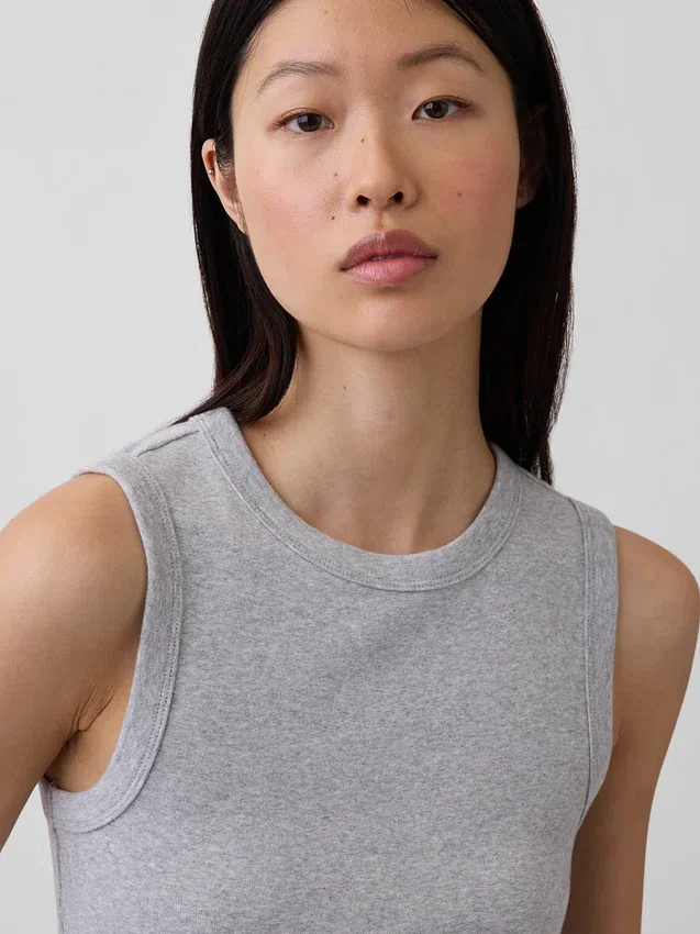 Modern Bisiklet Yaka Tank Top