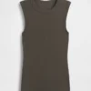 Modern Bisiklet Yaka Tank Top