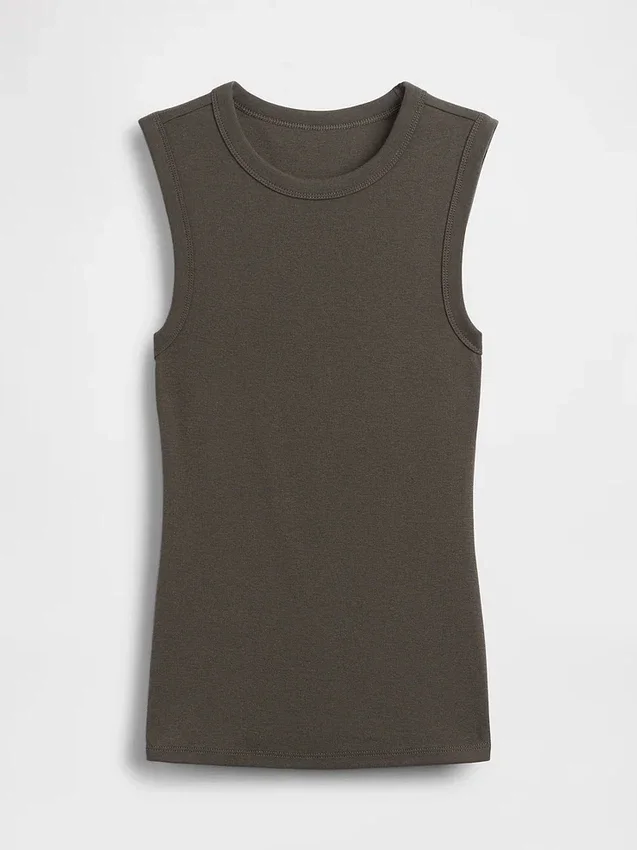 Modern Bisiklet Yaka Tank Top