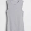 Modern Bisiklet Yaka Tank Top