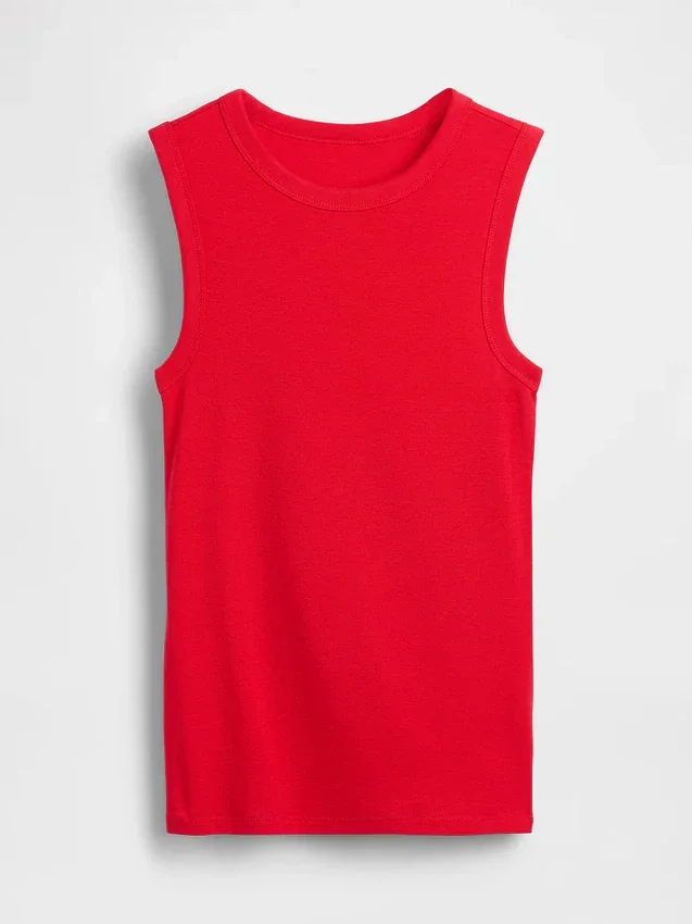 Modern Bisiklet Yaka Tank Top