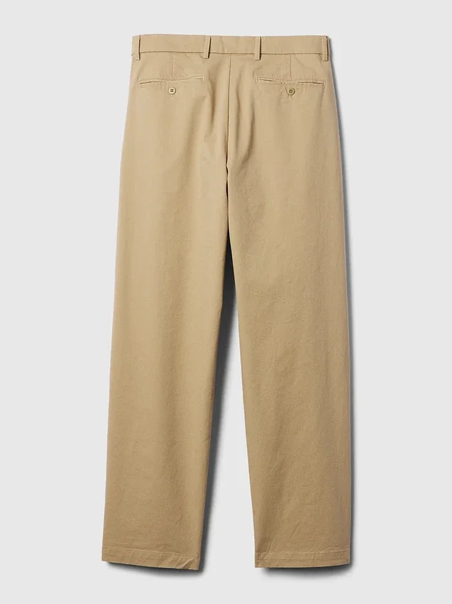 Modern Bol Kesim Haki Pantolon