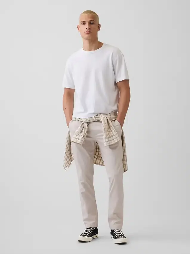 Modern Dar Kesim Haki Pantolonlar