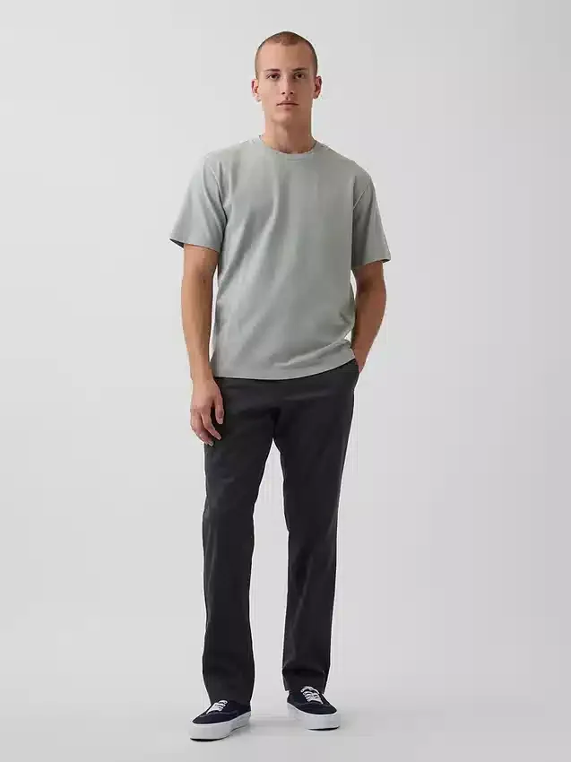 Modern Düz Kesim Haki Pantolon