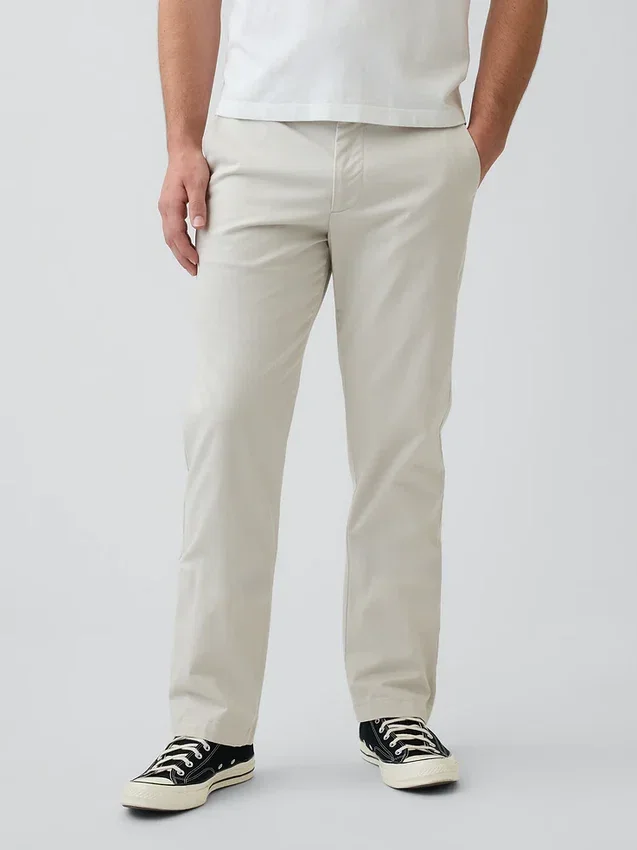 Modern Düz Kesim Haki Pantolon