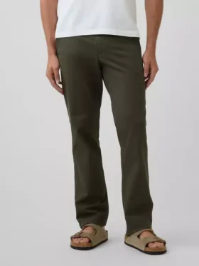 Modern Düz Kesim Haki Pantolon