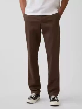 Modern Düz Kesim Haki Pantolon
