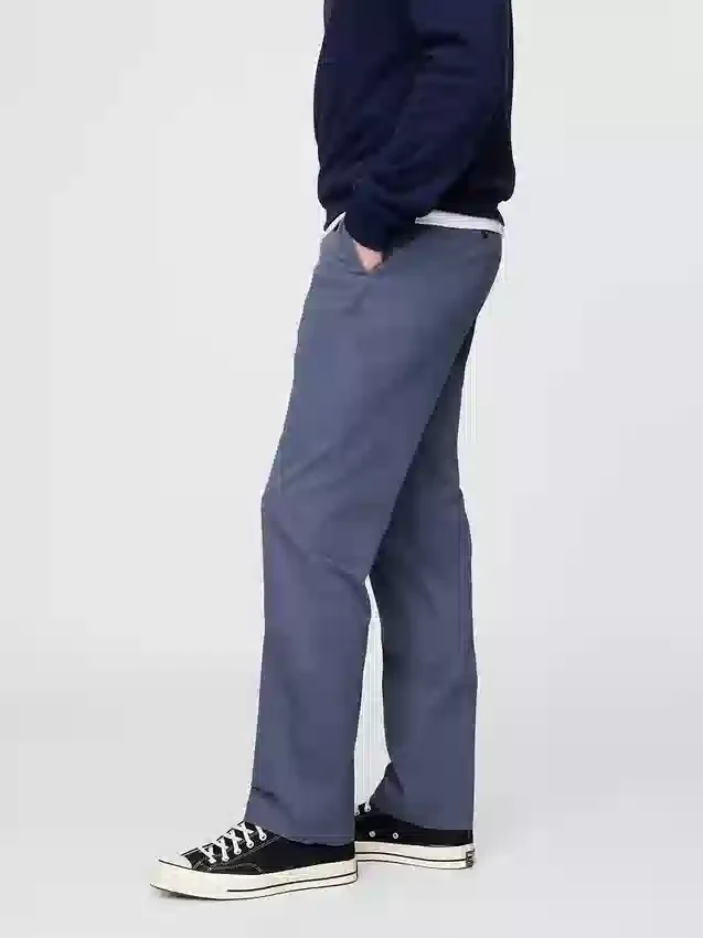 Modern Düz Kesim Haki Pantolon