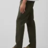 Modern Düz Kesim Haki Pantolon