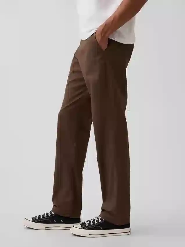 Modern Düz Kesim Haki Pantolon